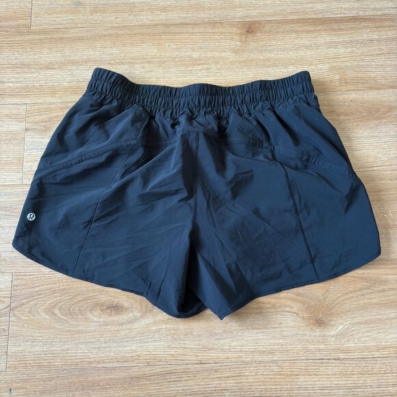 Lululemon Athletic Track That MR Short 5” Lined Black Women’s Size 14 - Picture 2 of 9